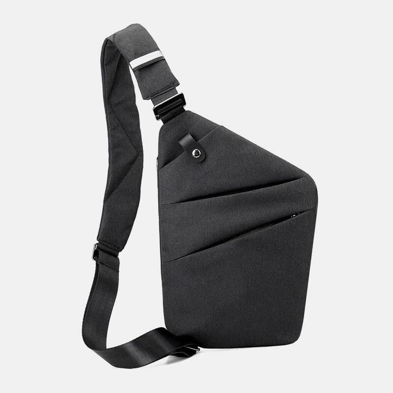 Miesten Luminous Oxford Multi-Taskut Suuri Kapasiteetti Varkaudenesto Vedenpitävä Crossbody Laukku Rintalaukku Sling Bag