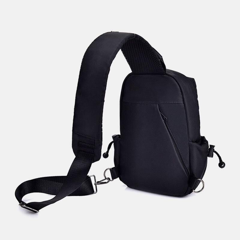 Miesten Oxford Cloth Casual Fashion Vedenpitävä Outdoor Säilytys Rintalaukku Crossbody Bag