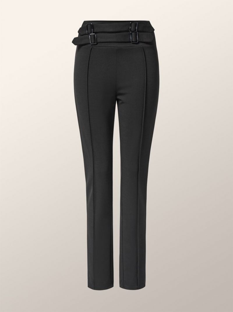 Mid Waist Daily Work Skinny Pants Valitse Tavallista Suurempi Koko