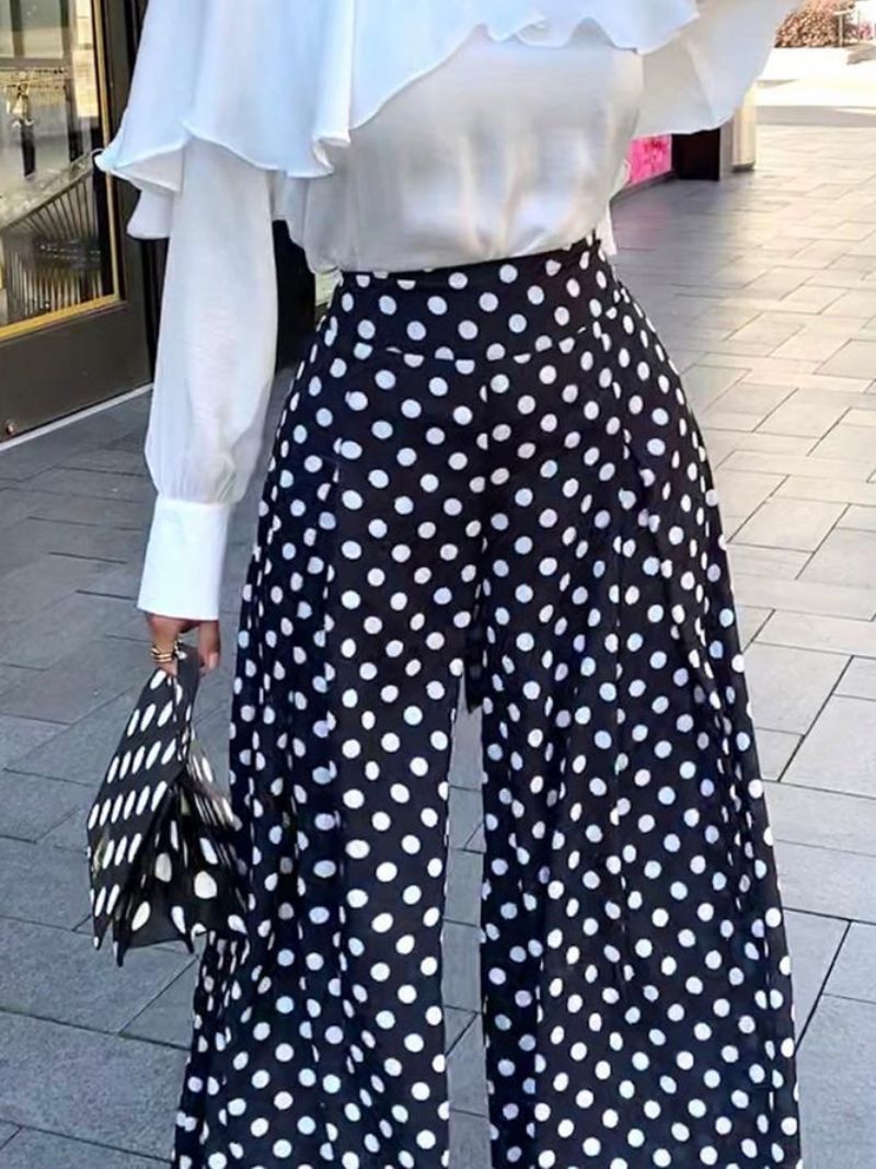 Urban Polka Dots Regular Fit Muotihousut