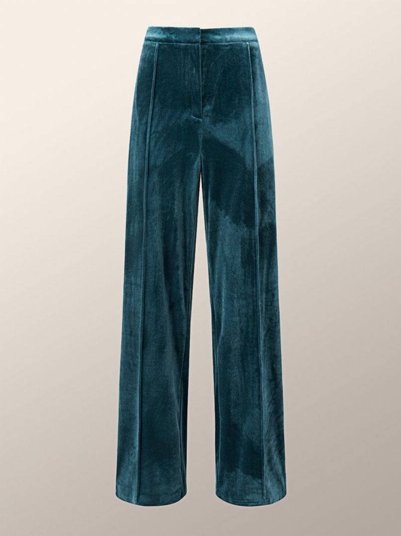 Vintage Basics Simple Velvet Casual Pants