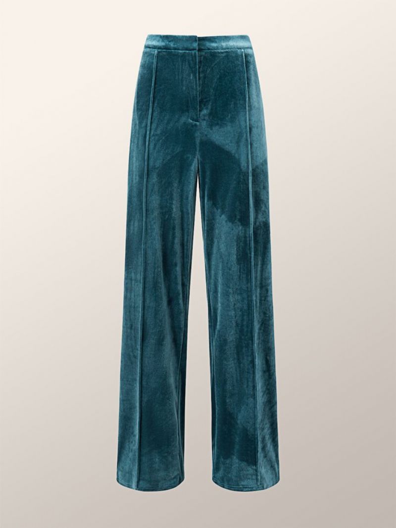 Vintage Basics Simple Velvet Casual Pants