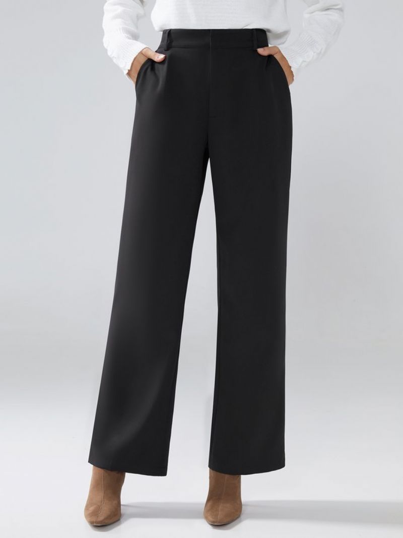 Work Plain Simple Fashion Straight Pants