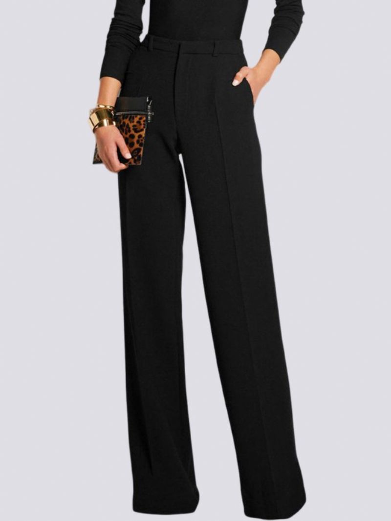 Work Plain Simple Fashion Straight Pants