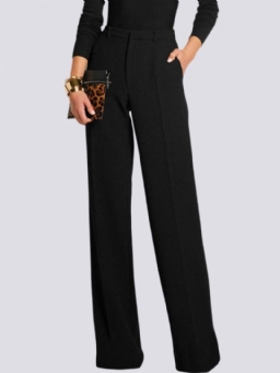 Work Plain Simple Fashion Straight Pants