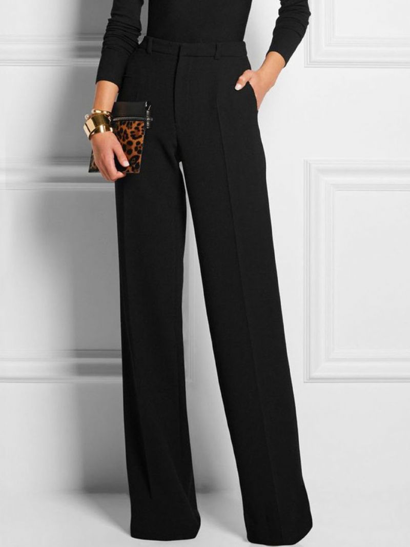 Work Plain Simple Fashion Straight Pants