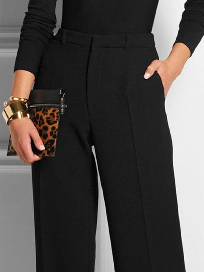 Work Plain Simple Fashion Straight Pants