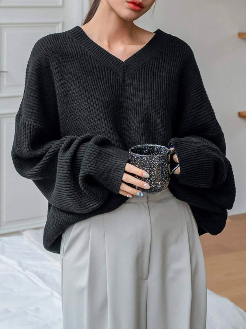 Musta Daily Pitkähihainen Regular Fit Simple Sweater