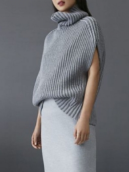 Turtleneck Cap Hihat Urban Loose Sweater