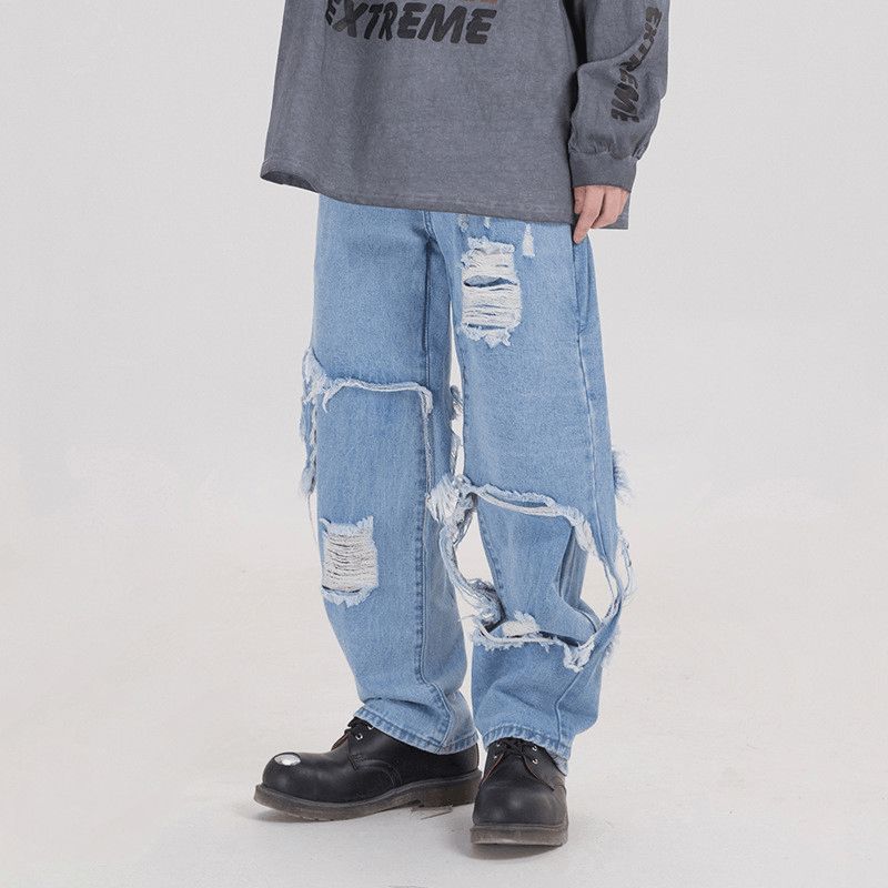 Musta Plus Koko Loose Jeans Miesten Asusteet