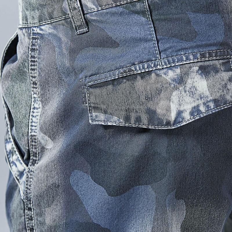 Rento Camo Multi Pockets Jogger Pants Lyhyet Farkut