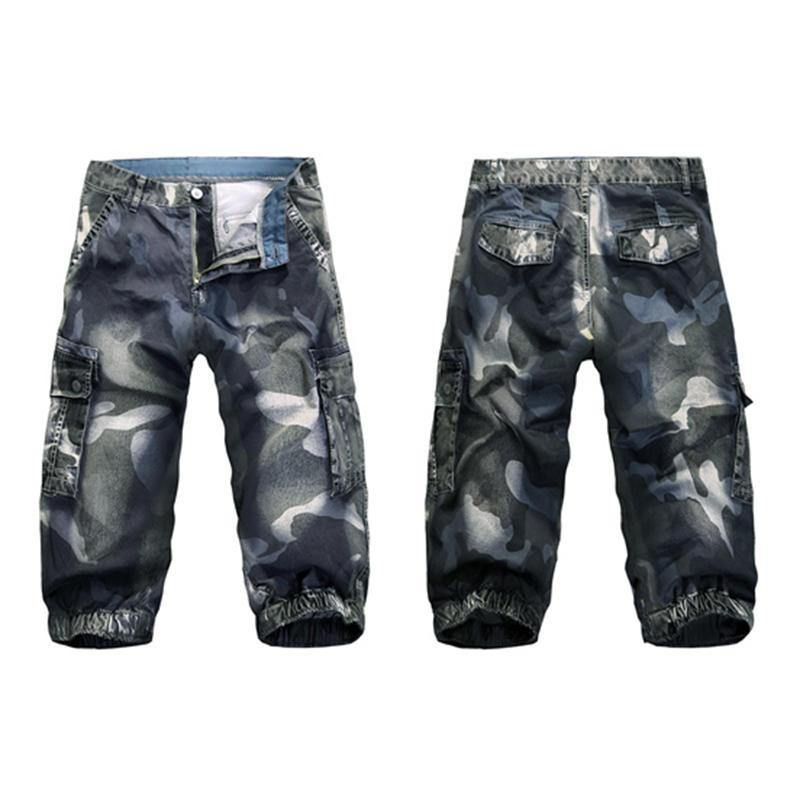 Rento Camo Multi Pockets Jogger Pants Lyhyet Farkut