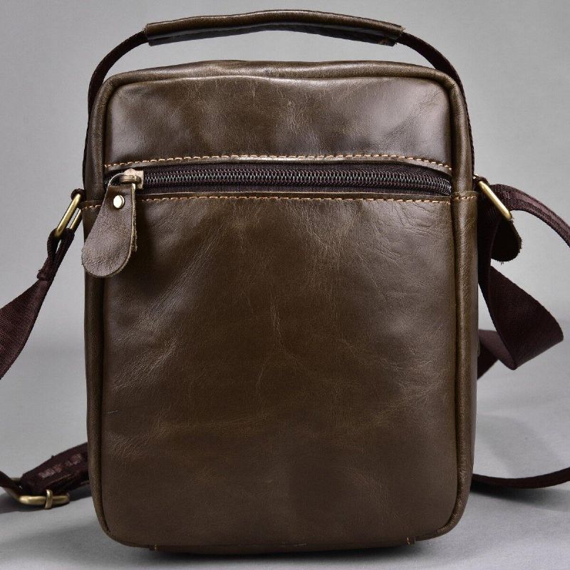 Miesten Aitoa Nahkaa Monitaskuinen Vintage 6.3 Tuuman Puhelinlaukku Crossbody Laukut Olkalaukku Käsilaukku