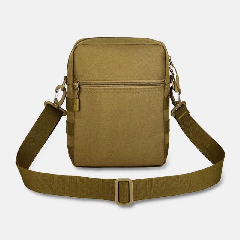 Miesten Camo Pattern Monitoiminen Suuri Kapasiteetti Ulkoilumatkailun Taktinen Laukku Crossbody-Laukku Olkalaukku Neliömäinen Laukku