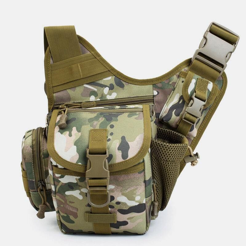 Miesten Oxford Outdoor Ratsastus Urheilu Camo Vedenpitävä Suuri Tilavuus Crossbody Laukku Vyötärölaukku Satulalaukku