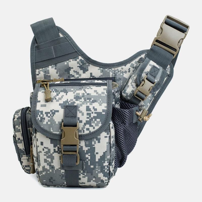 Miesten Oxford Outdoor Ratsastus Urheilu Camo Vedenpitävä Suuri Tilavuus Crossbody Laukku Vyötärölaukku Satulalaukku