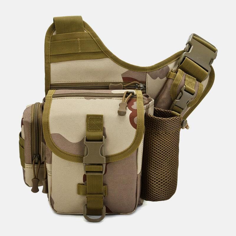 Miesten Oxford Outdoor Ratsastus Urheilu Camo Vedenpitävä Suuri Tilavuus Crossbody Laukku Vyötärölaukku Satulalaukku