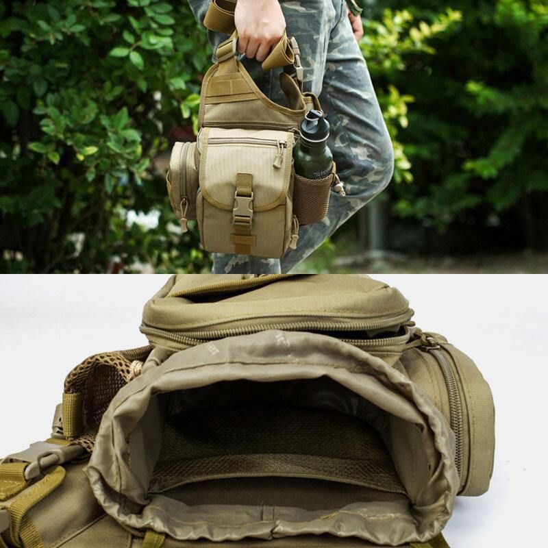 Miesten Oxford Outdoor Ratsastus Urheilu Camo Vedenpitävä Suuri Tilavuus Crossbody Laukku Vyötärölaukku Satulalaukku