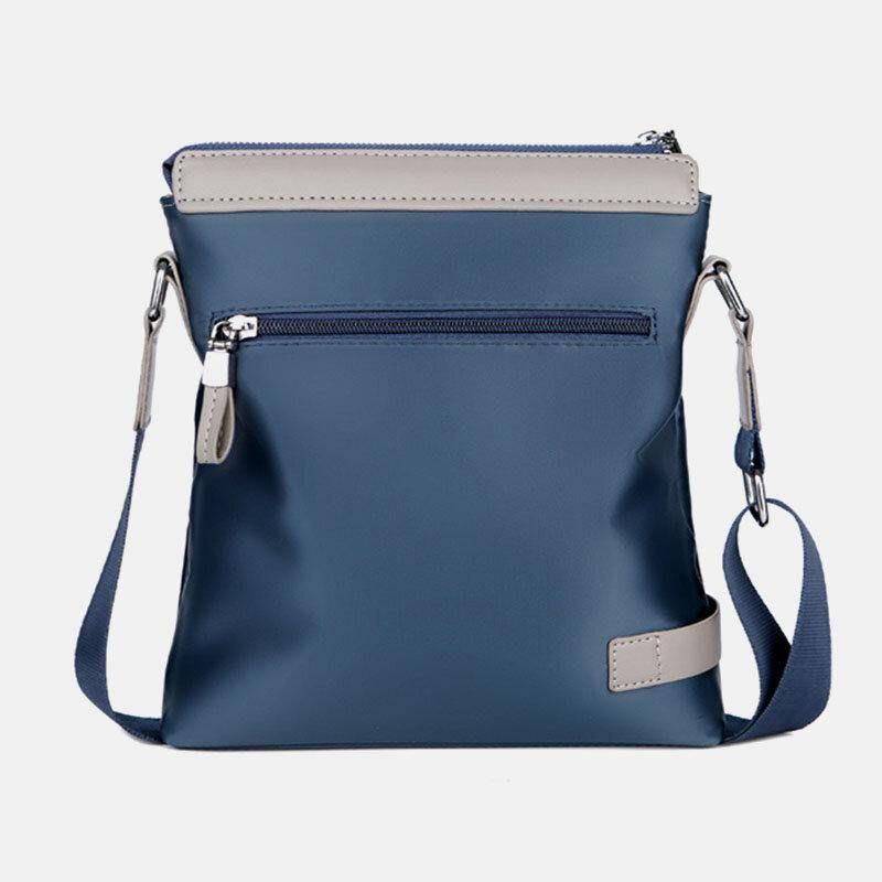 Miesten Oxford Vedenpitävä Patchwork Business Crossbody Laukku Olkalaukku