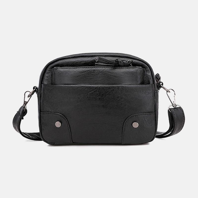 Naisten Pu-Nahkainen Monitaskuinen Retro Fashion 6.3 Tuuman Puhelinlaukku Pehmeä Crossbody Laukut Olkalaukku