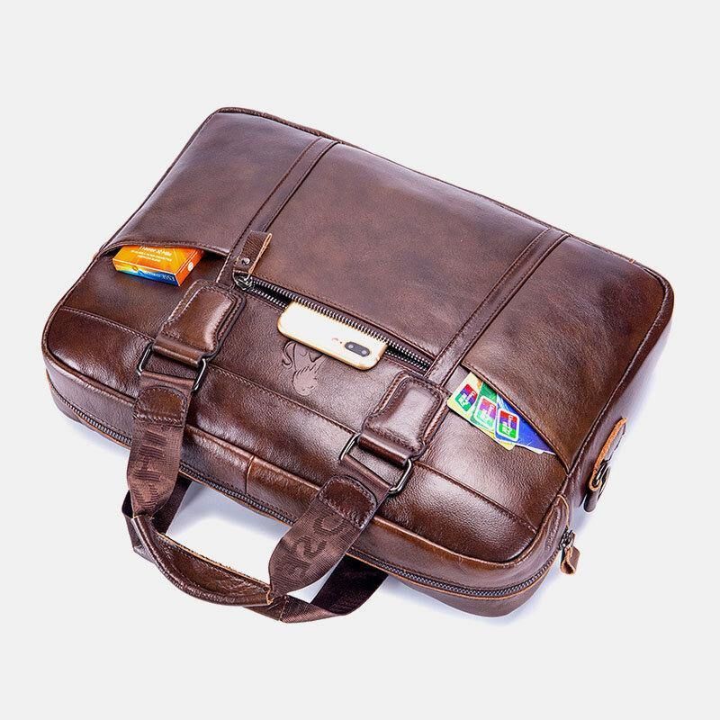 Aitoa Nahkaa Vintage Käsilaukku Olkalaukku Messenger Bag Miehille