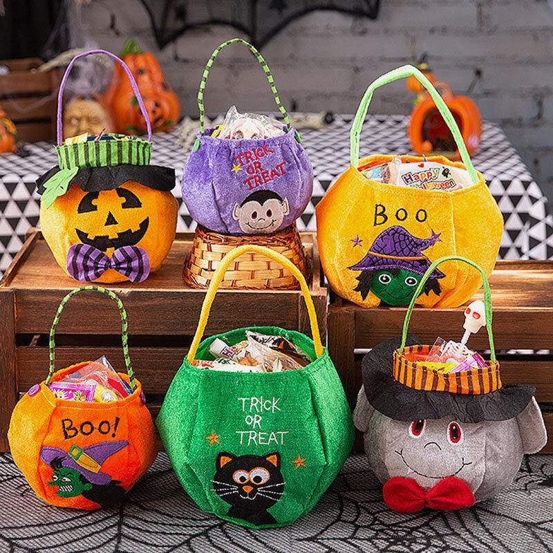 Lasten Halloween Style Pattern Rento Go Out Candy Sugar Carry Bag Käsilaukku