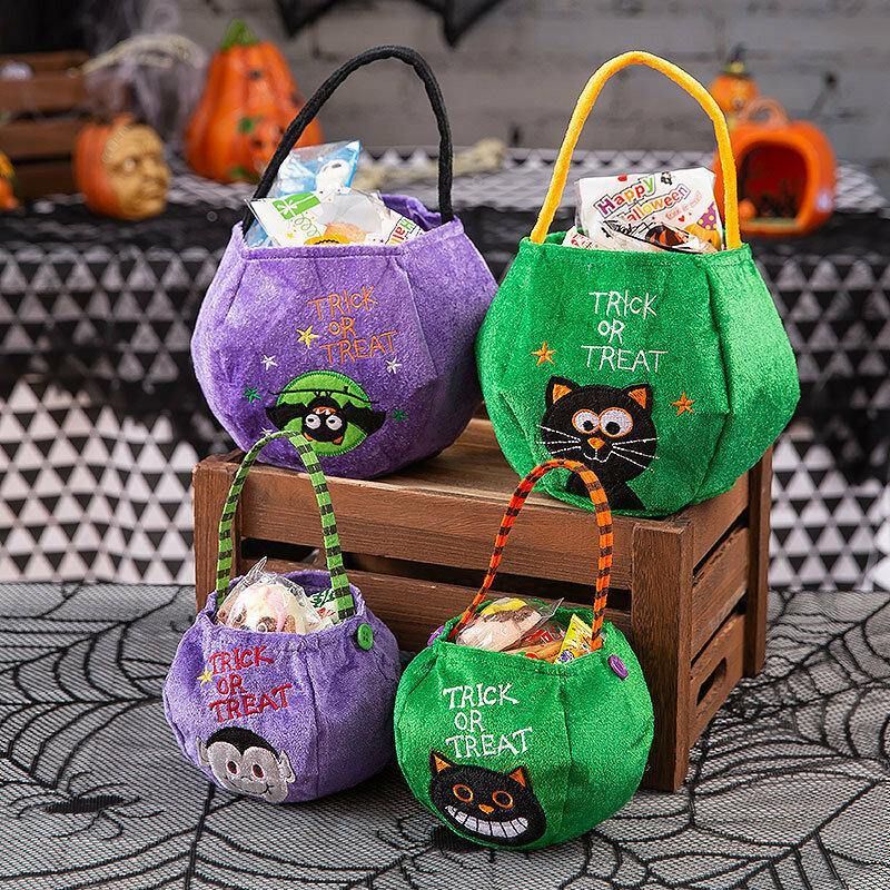 Lasten Halloween Style Pattern Rento Go Out Candy Sugar Carry Bag Käsilaukku