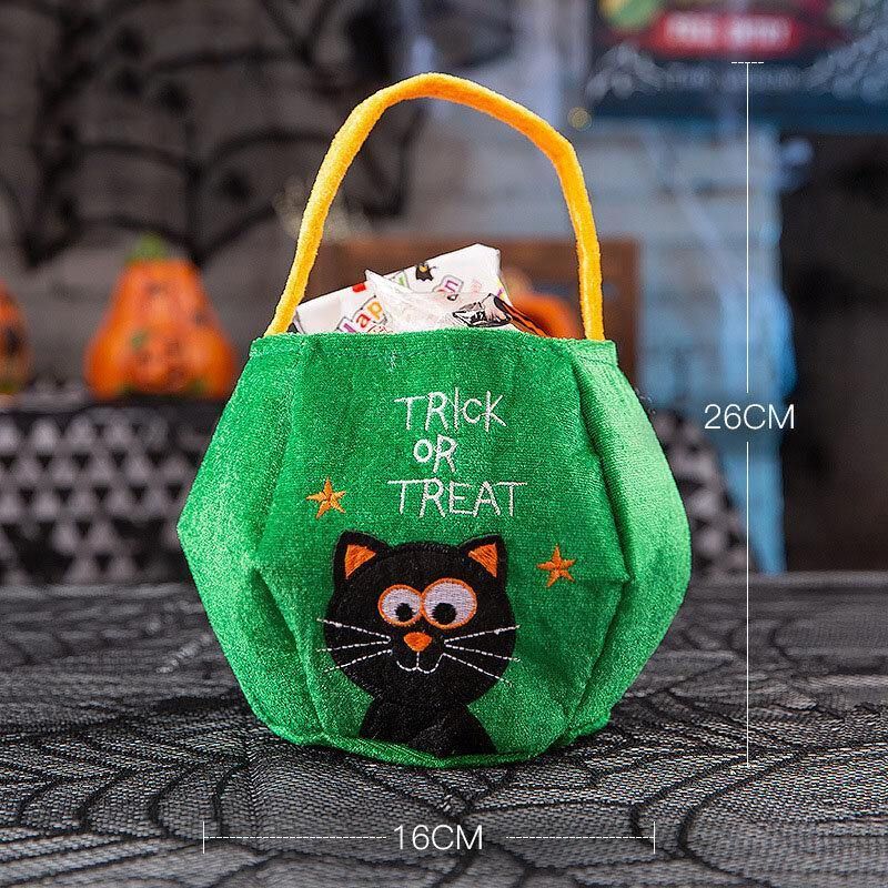 Lasten Halloween Style Pattern Rento Go Out Candy Sugar Carry Bag Käsilaukku