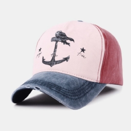 Unisex Make-Old Pirate Ship Anchor Pattern Pattern Ivy Cap Outdoor Suncreen Baseball Hatut Stretch Fit Cap